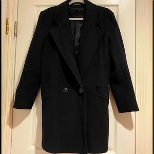 Black wool coat